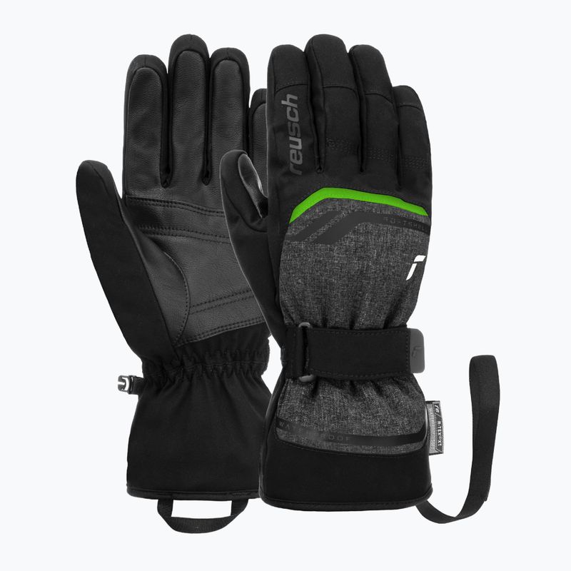 Lyžiarske rukavice Reusch Outset R-Tex XT black/black melange/neon green