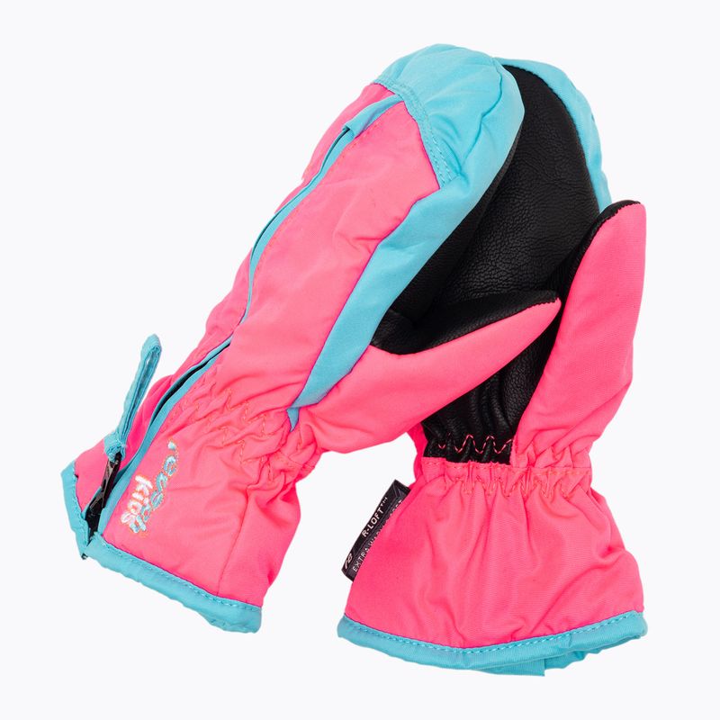 Detské lyžiarske rukavice Reusch Ben Mitten knockout pink/bachelor button