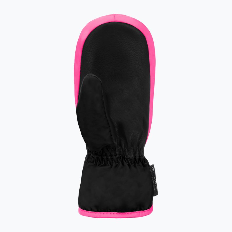 Detské lyžiarske rukavice Reusch Ben Mitten black/ knockout pink 3