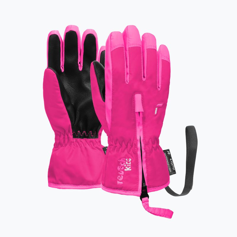 Detské lyžiarske rukavice Reusch Ben fuchsia purple/knockout pink 2