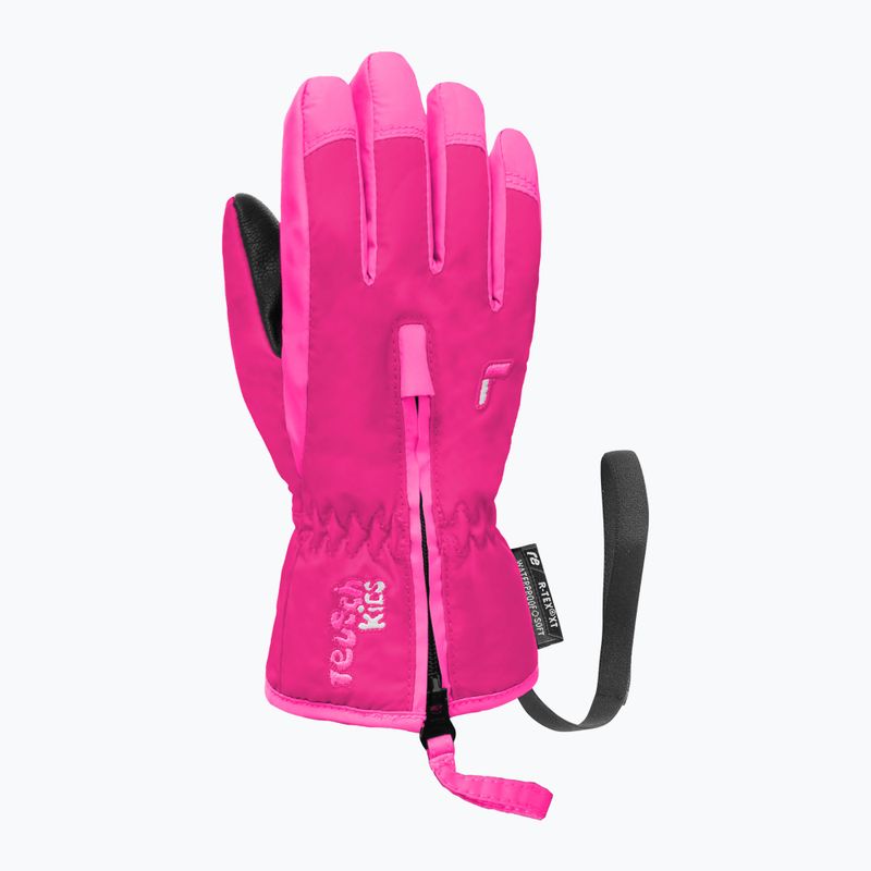 Detské lyžiarske rukavice Reusch Ben fuchsia purple/knockout pink 3