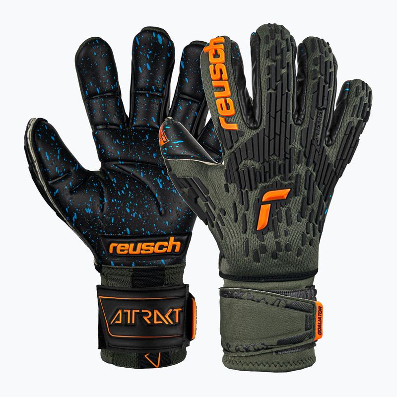 Reusch Attrakt Freegel Fusion Ortho-Tec Brankárske rukavice zelené 5379-5555 6