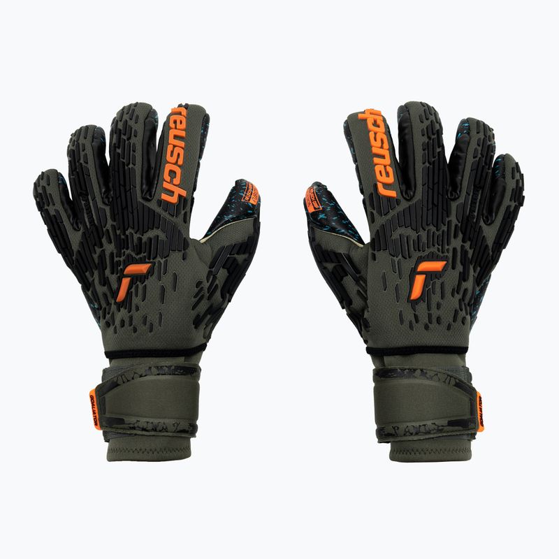 Reusch Attrakt Freegel Fusion Ortho-Tec Brankárske rukavice zelené 5379-5555