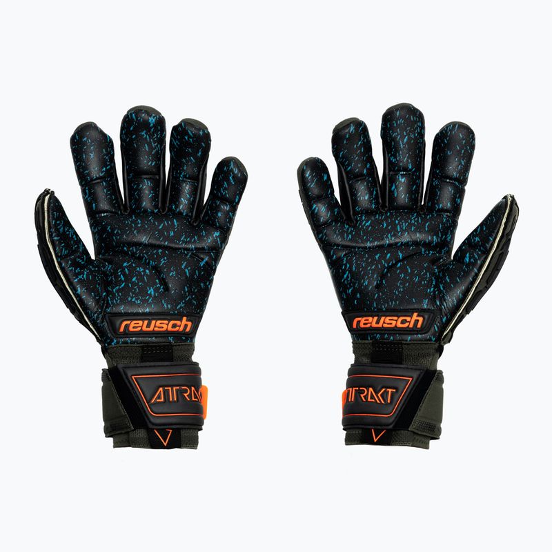 Reusch Attrakt Freegel Fusion Ortho-Tec Brankárske rukavice zelené 5379-5555 2