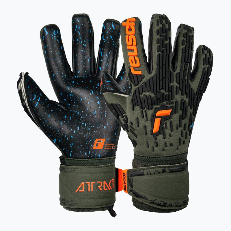 Reusch Attrakt Freegel Fusion Brankárske rukavice zelené 53795-5555 6