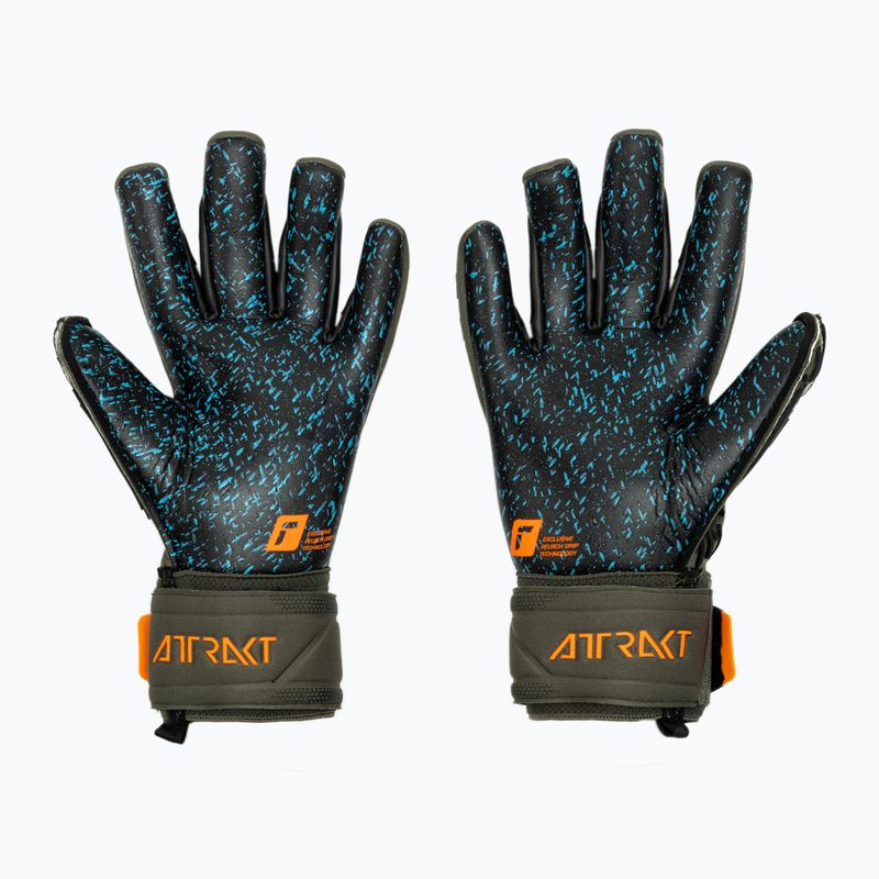 Reusch Attrakt Freegel Fusion Brankárske rukavice zelené 53795-5555 2