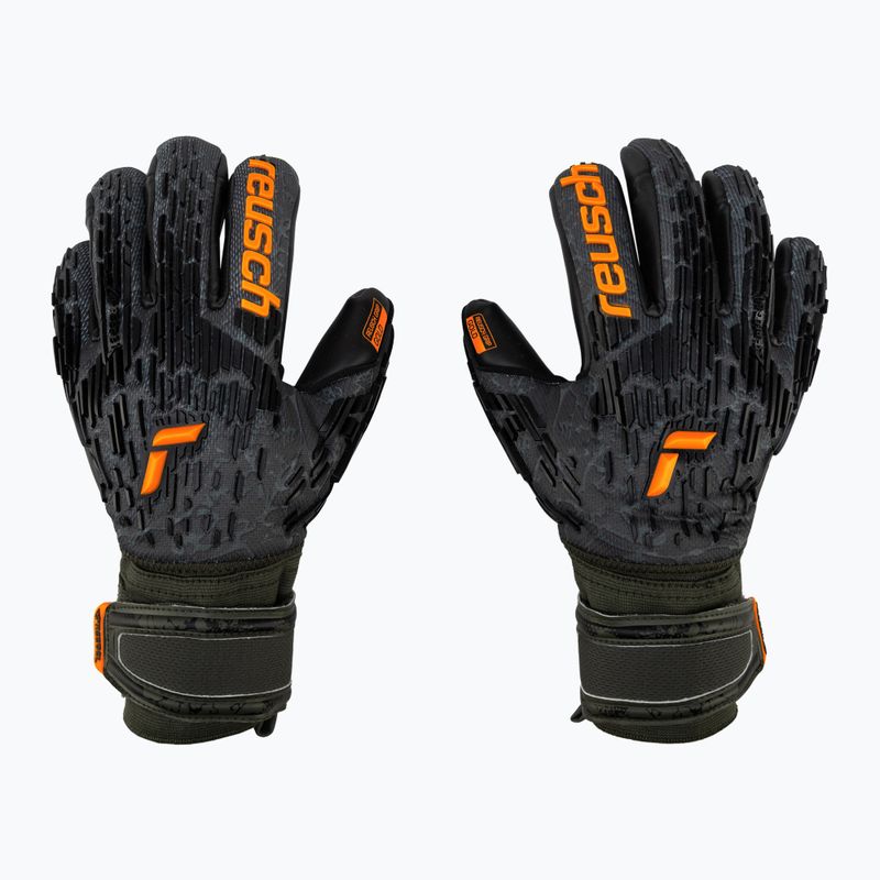 Reusch Attrakt Freegel Gold Finger Support Brankárske rukavice čierne 5370030-5555