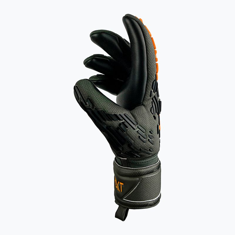 Reusch Attrakt Freegel Strieborné zeleno-oranžové brankárske rukavice 6