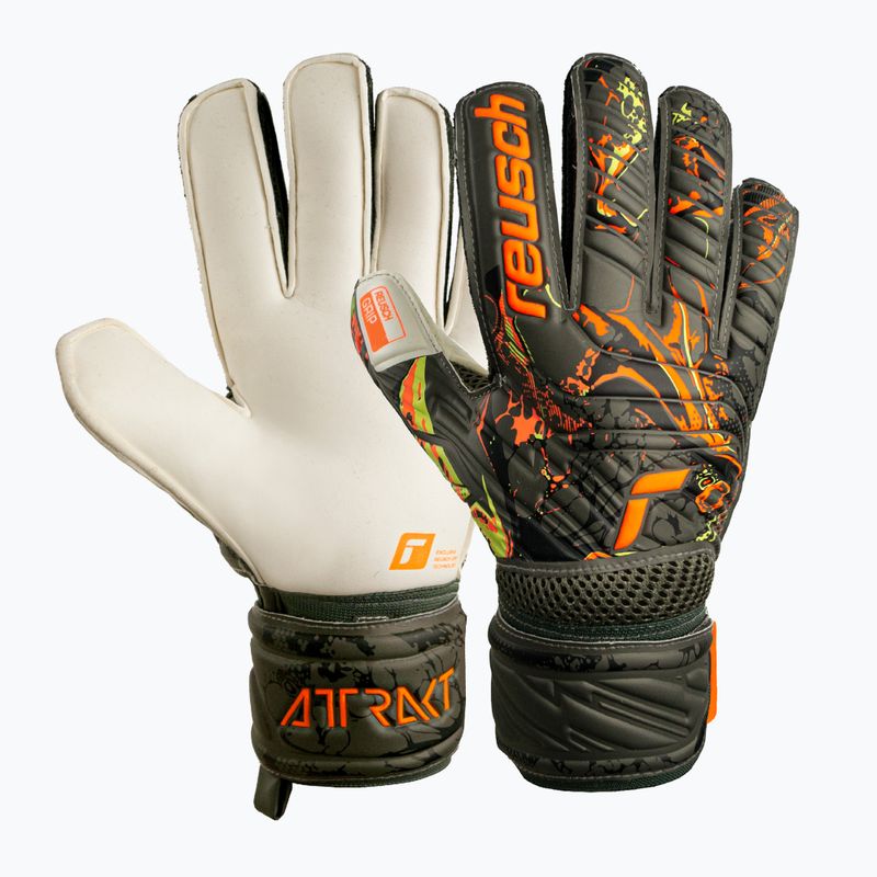 Reusch Attrakt Grip brankárske rukavice zelené 5370018-5556 4