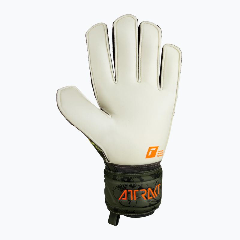 Reusch Attrakt Pevné zelené brankárske rukavice 53716-5556 6