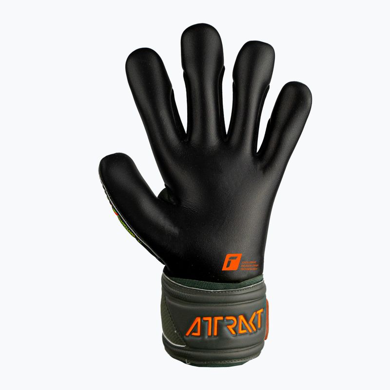 Reusch Attrakt Gold X Finger Support Junior brankárske rukavice zeleno-čierne 5372050-5555 6