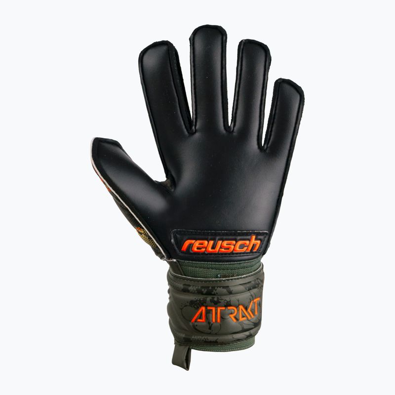 Detské brankárske rukavice Reusch Attrakt Silver Junior zelené 537215-5555 6