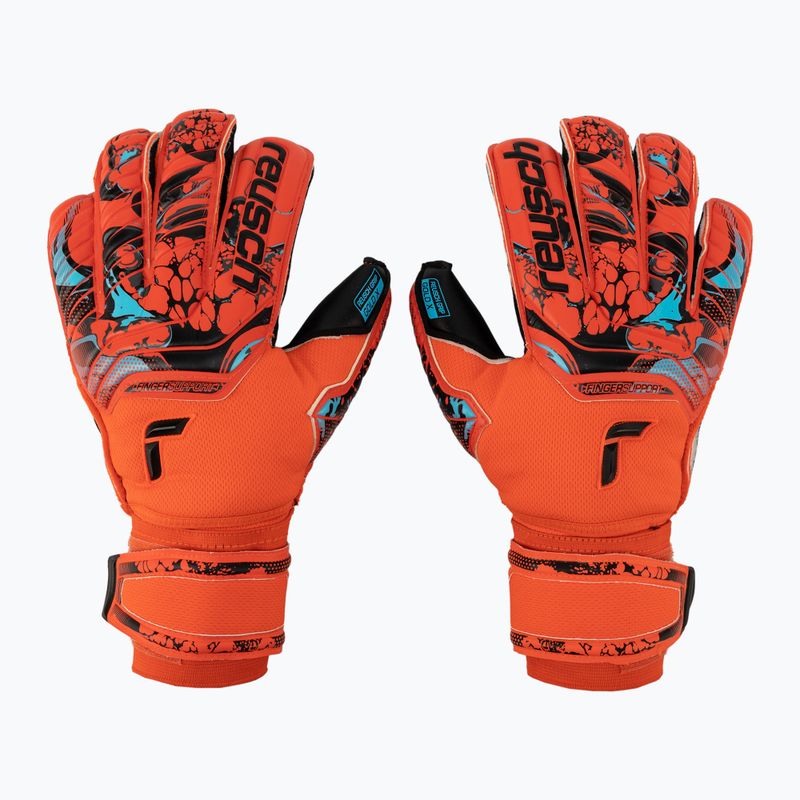 Reusch Attrakt Gold X Evolution Cut Finger Support brankárske rukavice červené 5370950-3333