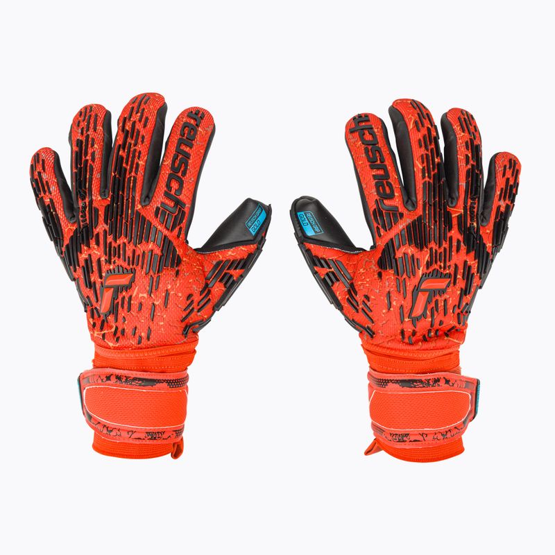 Reusch Attrakt Freegel Gold Finger Support Brankárske rukavice červené 5370130-3333