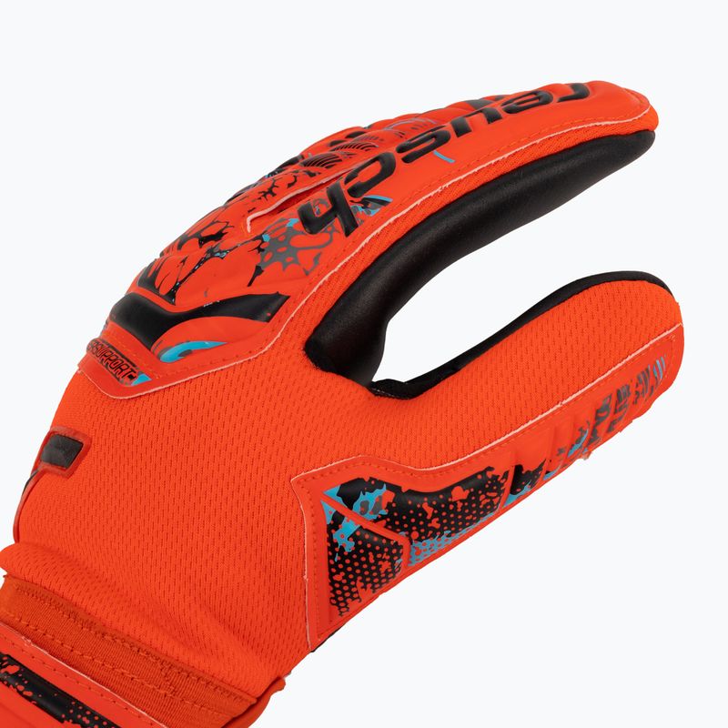 Reusch Attrakt Grip Evolution Finger Support Brankárske rukavice červené 5370820-3333 3