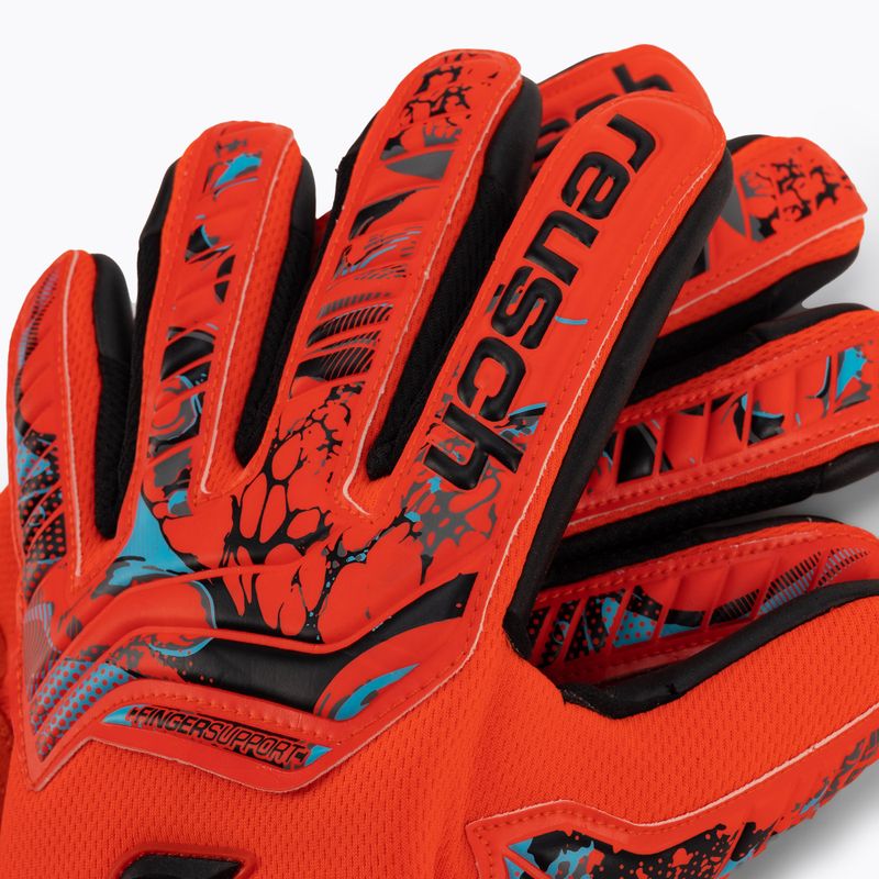 Reusch Attrakt Grip Evolution Finger Support Brankárske rukavice červené 5370820-3333 4