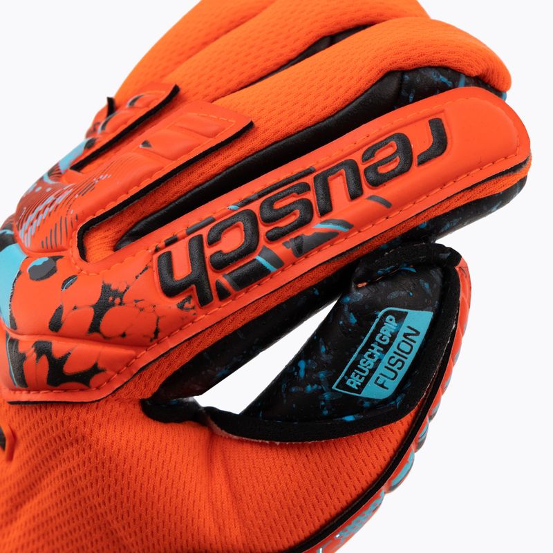 Detské brankárske rukavice Reusch Attrakt Fusion Guardian Junior červené 5372945-3333 3