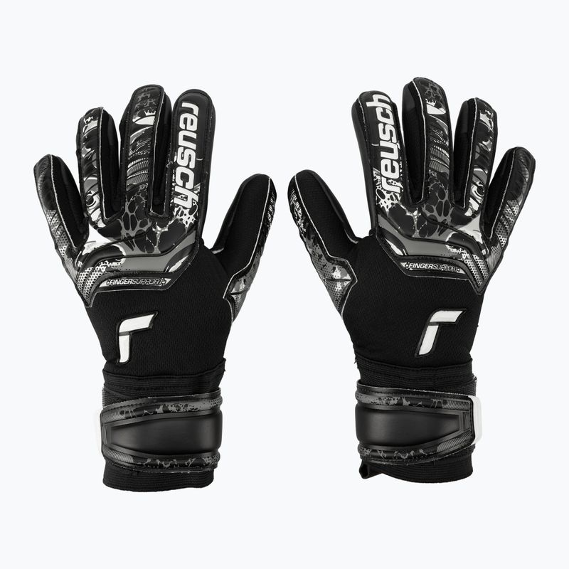 Reusch Attrakt Infinity Finger Support Brankárske rukavice čierne 5370720-7700