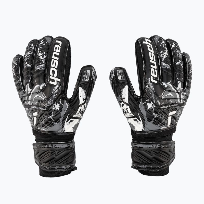Reusch Attrakt Resist Finger Support Brankárske rukavice čierne 5370610-7700