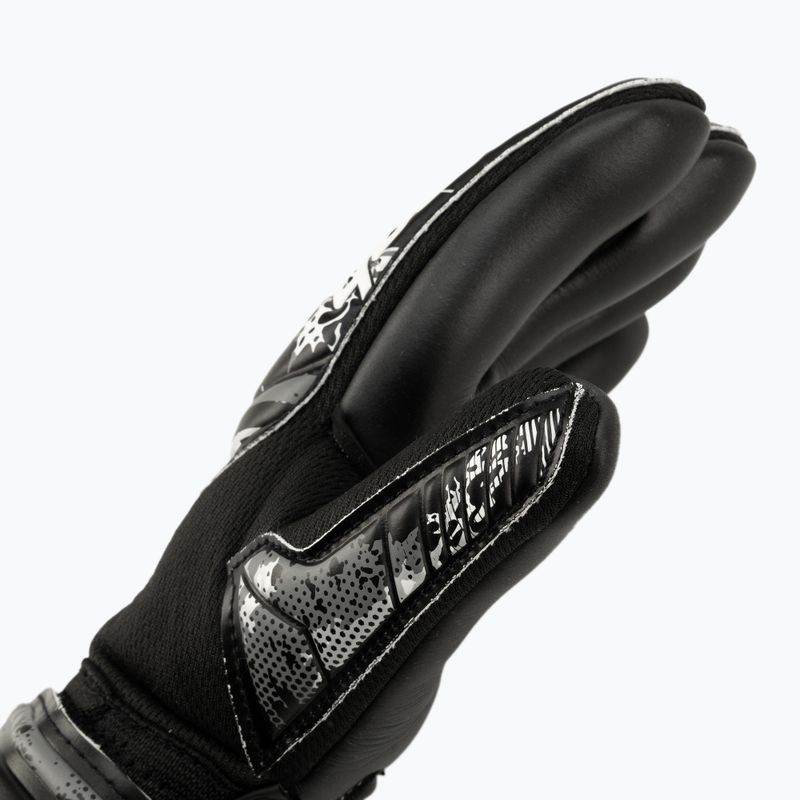 Detské brankárske rukavice Reusch Attrakt Infinity Finger Support Junior čierne 5372720-7700 3