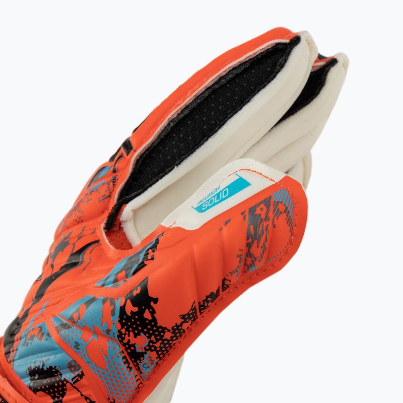 Detské brankárske rukavice Reusch Attrakt Solid Finger Support Junior červené 5372510-3334 3