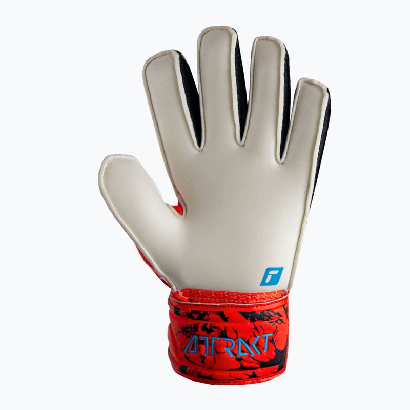 Detské brankárske rukavice Reusch Attrakt Solid Finger Support Junior červené 5372510-3334 5
