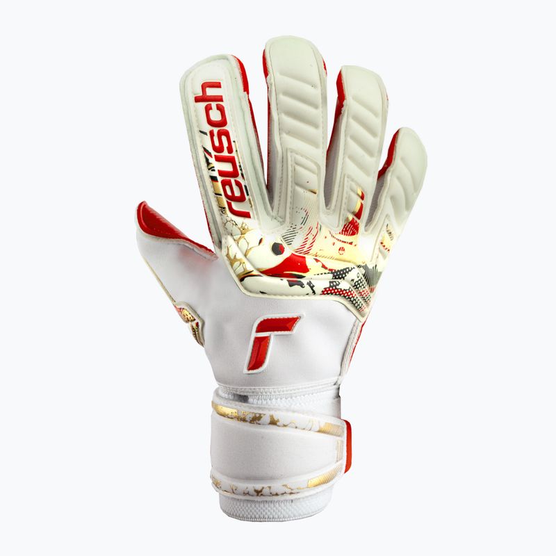 Brankárske rukavice Reusch Attrakt Gold X GluePrint biele 5370975-1011 5