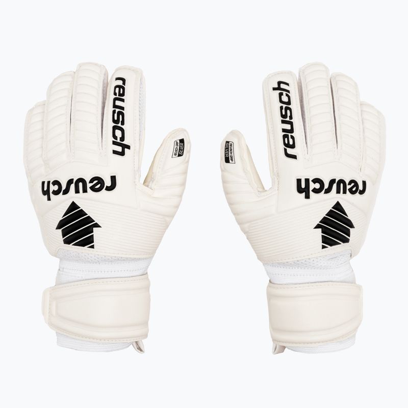 Detské brankárske rukavice Reusch Legacy Arrow Silver Junior biele 5372204-1100