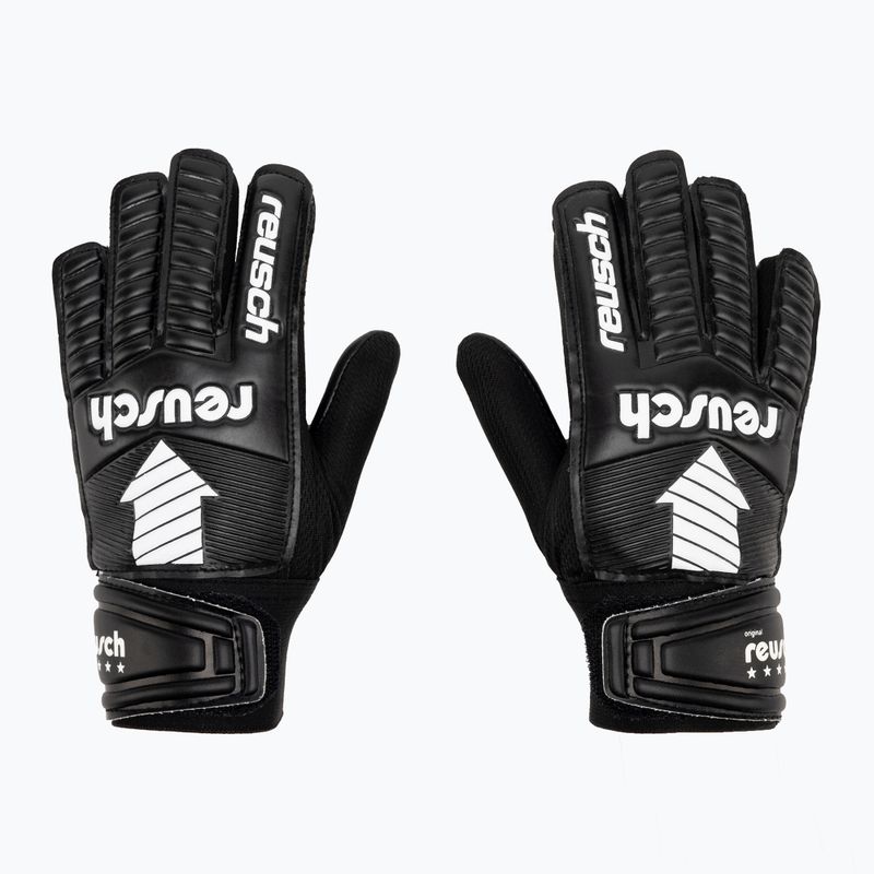 Detské brankárske rukavice Reusch Legacy Arrow Solid Junior čierne 5372504-7700