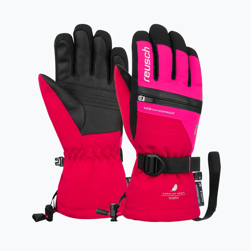 Detské lyžiarske rukavice Reusch Lando R-TEX XT cerise/pink glo