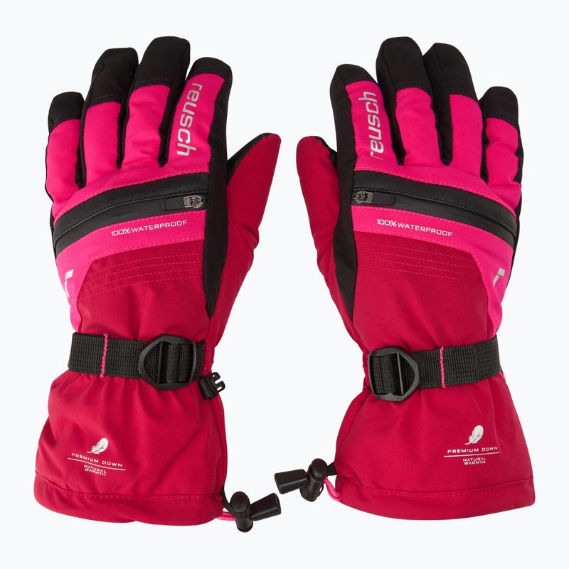Detské lyžiarske rukavice Reusch Lando R-TEX XT cerise/pink glo 2
