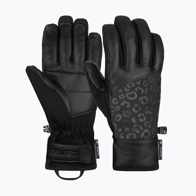 Dámske lyžiarske rukavice Reusch Beatrix R-Tex XT black/black leopard 6