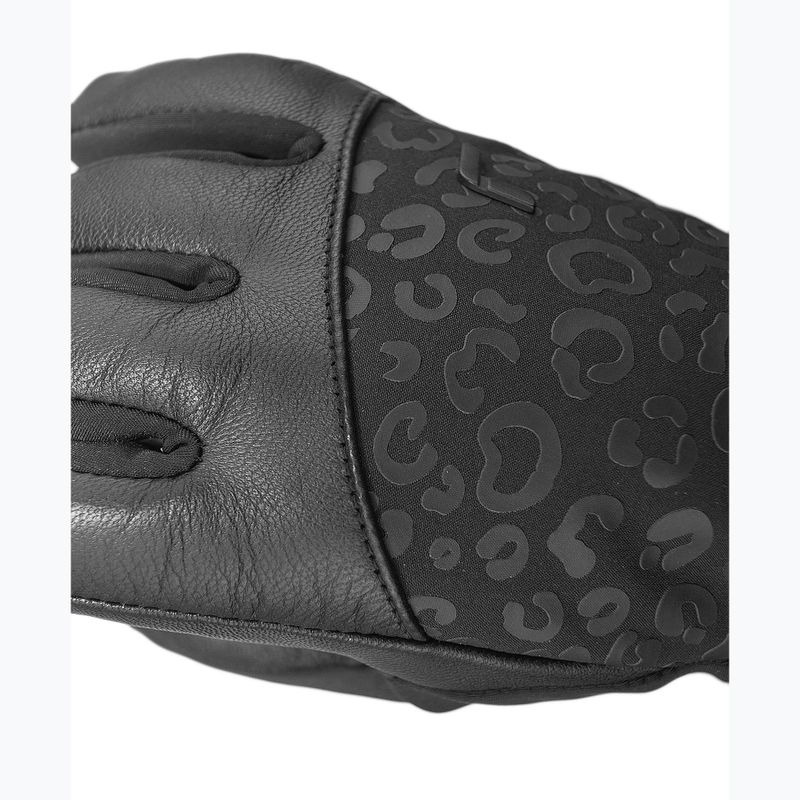 Dámske lyžiarske rukavice Reusch Beatrix R-Tex XT black/black leopard 9