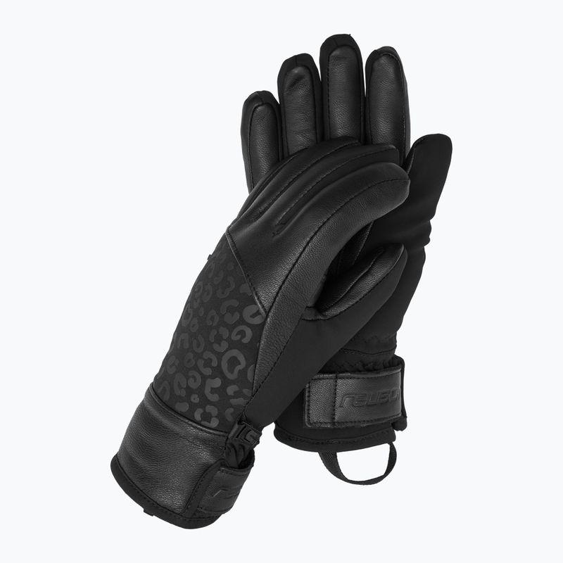 Dámske lyžiarske rukavice Reusch Beatrix R-Tex XT black/black leopard