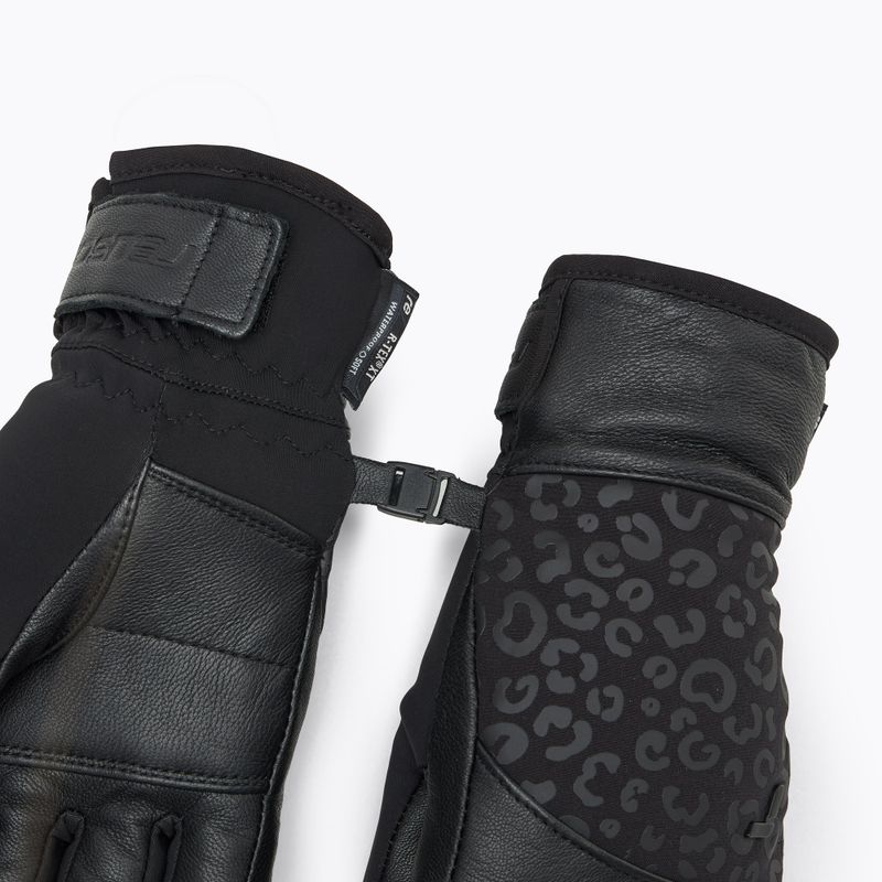 Dámske lyžiarske rukavice Reusch Beatrix R-Tex XT black/black leopard 5