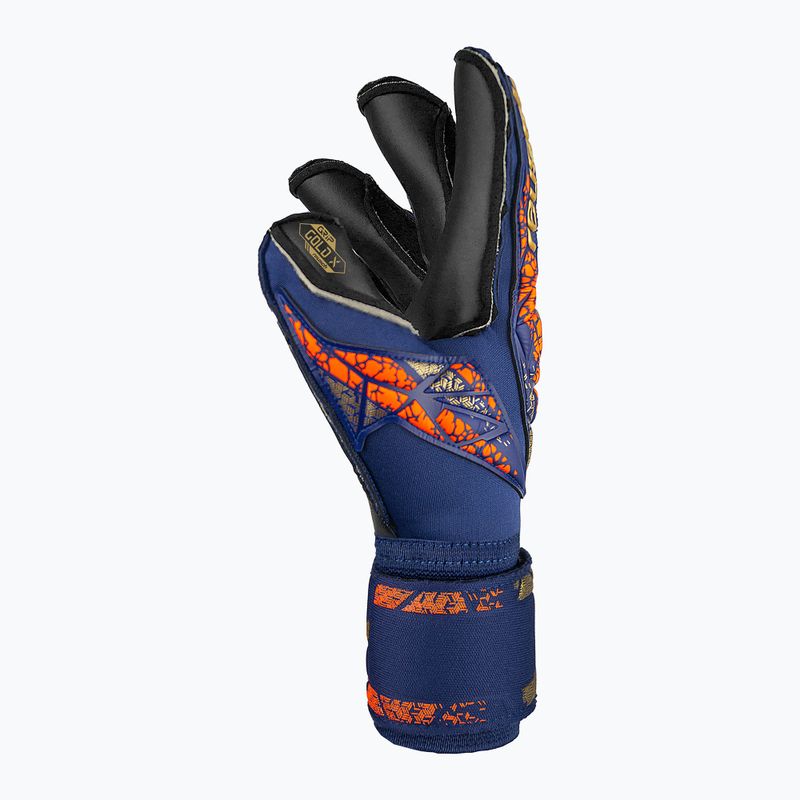 Brankárske rukavice Reusch Attrakt Gold X Evolution premium modré/zlaté/čierne 4