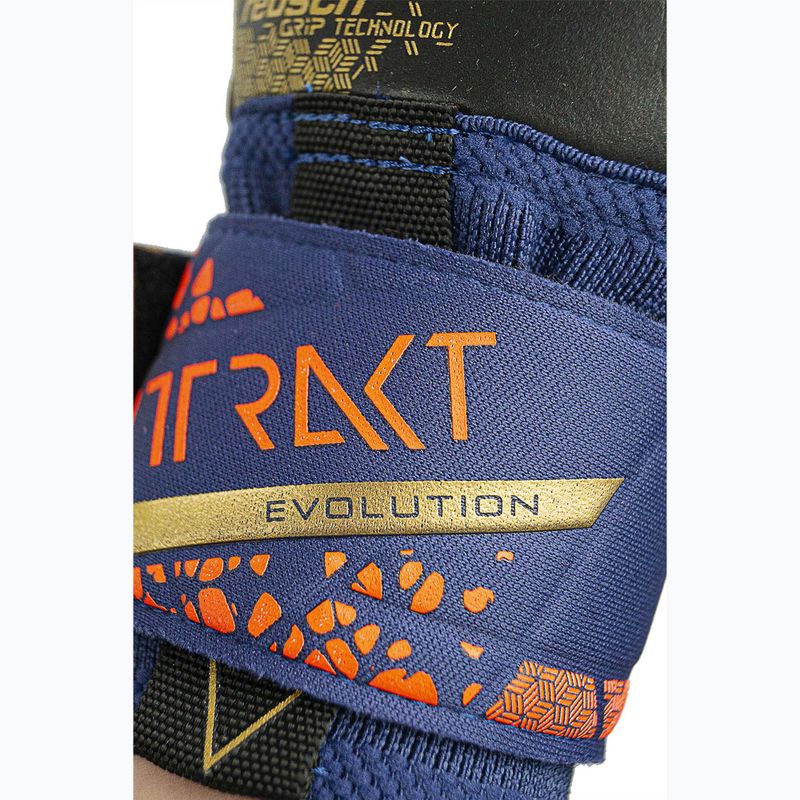 Brankárske rukavice Reusch Attrakt Gold X Evolution premium modré/zlaté/čierne 8