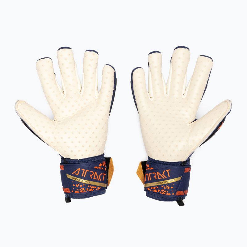 Brankárske rukavice Reusch Attrakt SpeedBump premium modré/zlaté 2