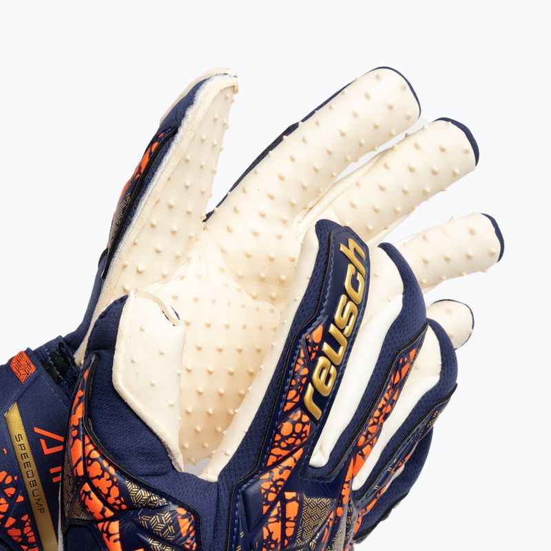 Brankárske rukavice Reusch Attrakt SpeedBump premium modré/zlaté 3
