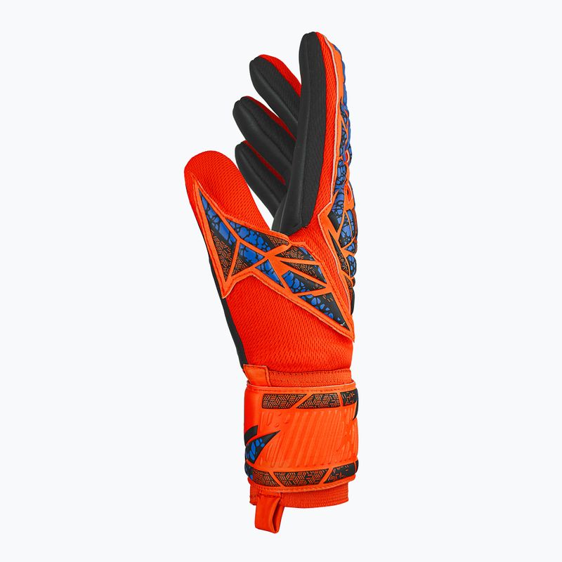 Rukavice brankárske  Reusch Attrakt Silver NC hyper orng/elec blue/blck 4