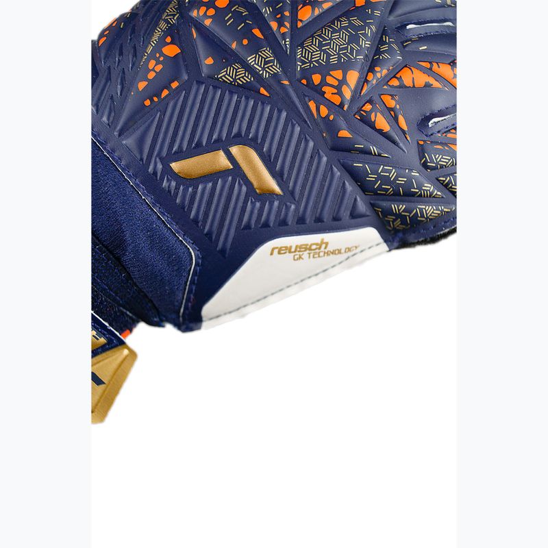 Brankárske rukavice Reusch Attrakt Solid premium modrá/zlatá 6