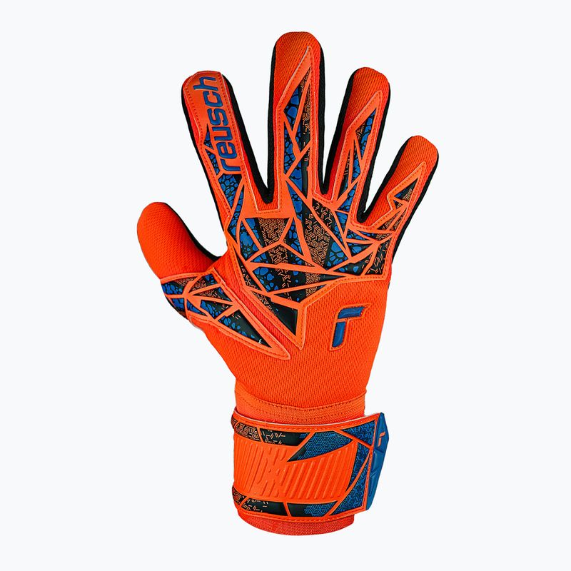 Brankárske rukavice detské Reusch Attrakt Infinity NC Junior hyper orng/elec blue/blck 2