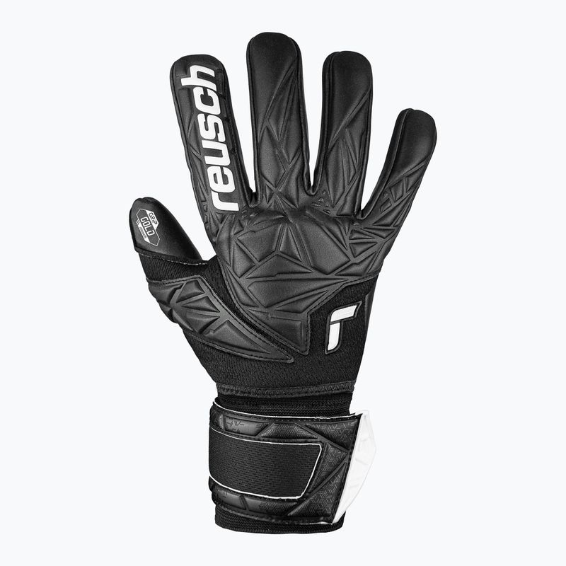 Brankárske rukavice Reusch Attrakt Gold NC Finger Support safety yellow/silver/black 2