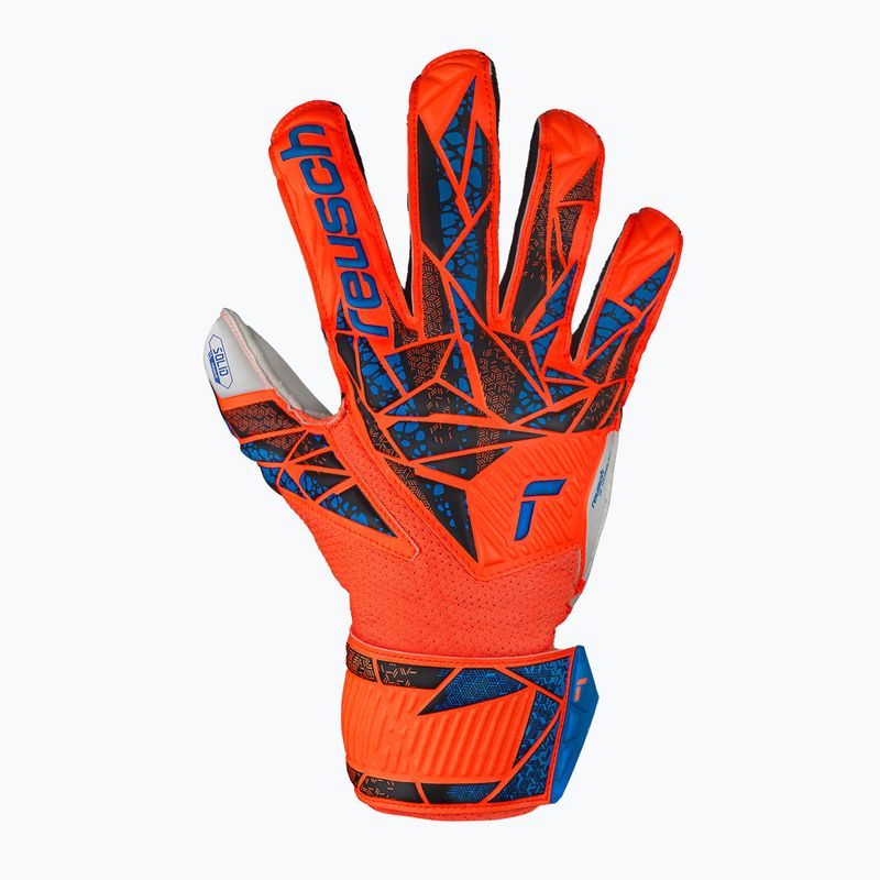 Brankárske rukavice detské Reusch Attrakt Solid Finger Support Junior hyper orng/elec blue 2