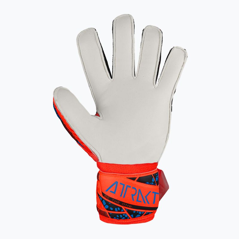 Brankárske rukavice detské Reusch Attrakt Solid Finger Support Junior hyper orng/elec blue 3