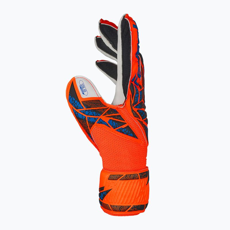 Brankárske rukavice detské Reusch Attrakt Solid Finger Support Junior hyper orng/elec blue 4