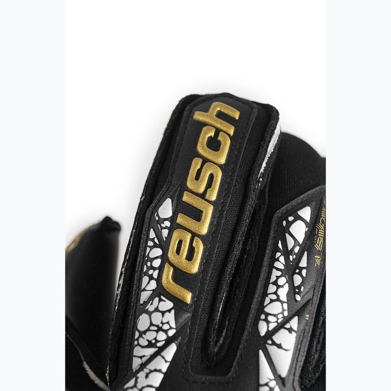 Brankárske rukavice Reusch Attrakt Gold X Evolution Cut Finger Support black/gold/white/black 5