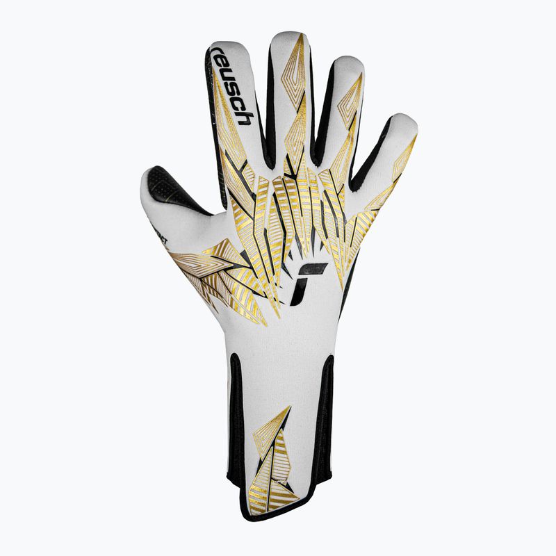 Brankárske rukavice Reusch Pure Contact Gold X GluePrint Strapless biela/zlatá/čierna 2