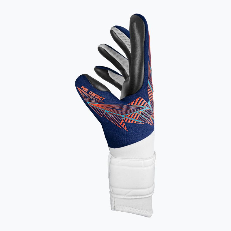 Brankárske rukavice Reusch Pure Contact Silver premium modrá/elektrická oranžová/čierna 4