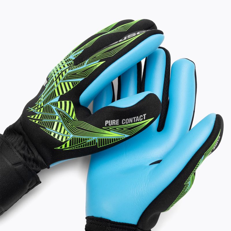 Brankárske rukavice Reusch Pure Contact Aqua black/fluo lime/aqua 3